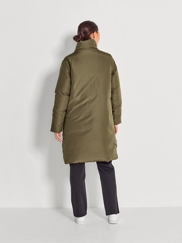 Puffer Coat (Recycled Down) Olive