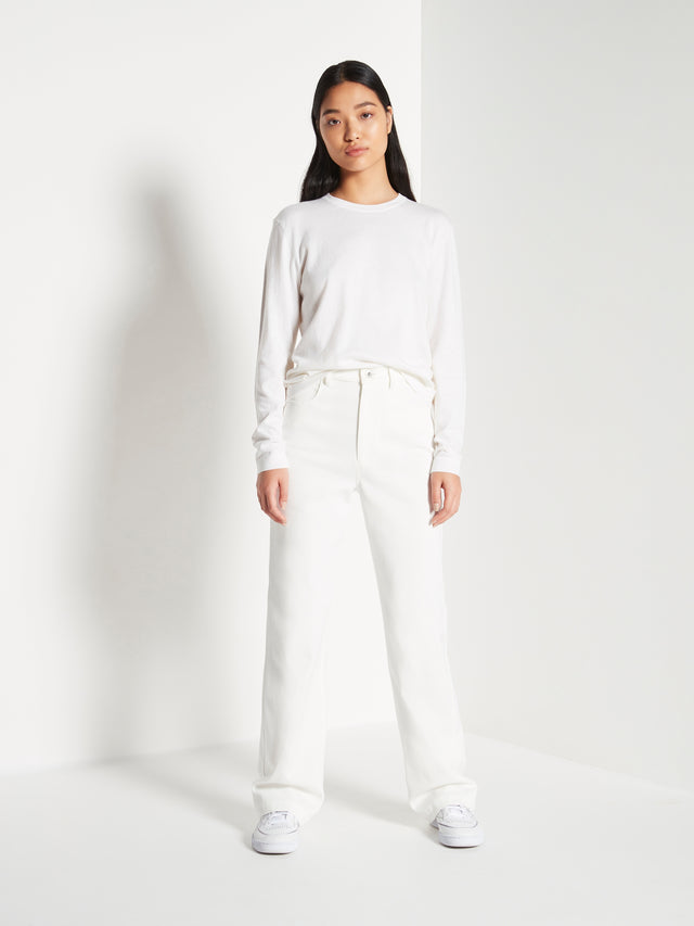 JHL L/S Luxe T (Luxe Cotton Cashmere) Snow