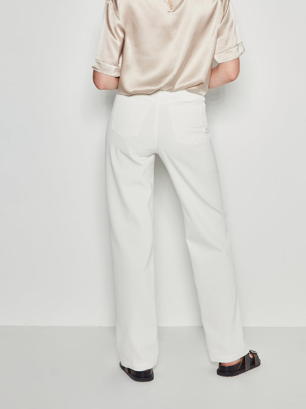 Brooke Trouser (Heavy Cotton Twill) White